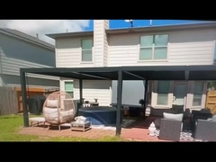 Pergola de alumínio durável e elegante com telhado de metal: seu oásis ao ar livre perfeito