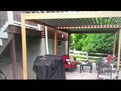 Fuga no quintal durante todo o ano: Pergola de alumínio inteligente construída para a ligação familiar